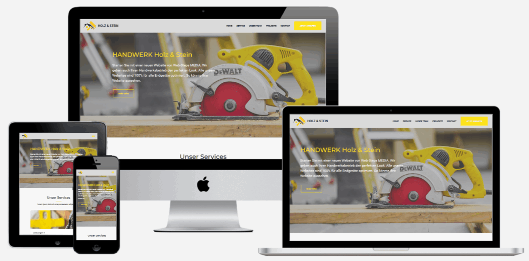 Webseite für Handwerk